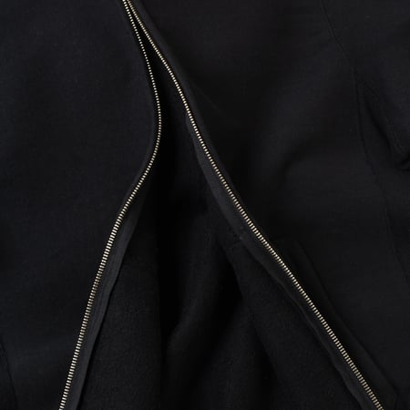 détail zip flaneurs WAREHOUSE & COW Lot. 487 Zip Hooded Sweatshirt Black (3)