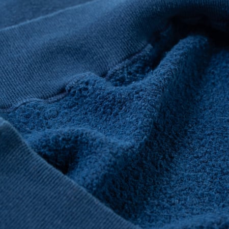 détails flaneurs DUBBLE WORKS  Loopwheel Sweat Hoodie Indigo Dye (4)