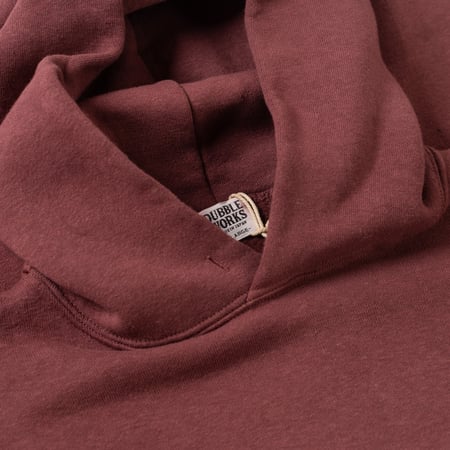 détails flaneurs DUBBLE WORKS  Loopwheel Sweat Hoodie Indigo bordeaux (1)