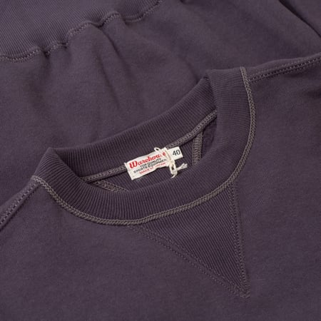 détail flaneurs WAREHOUSE & CO.  Lot. 401 Plain Crew Neck Sweashirt dark navy (2)