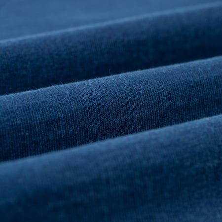 détail flaneurs DUBBLE WORKS Heavyweight Short Sleeve Tee Indigo (1)