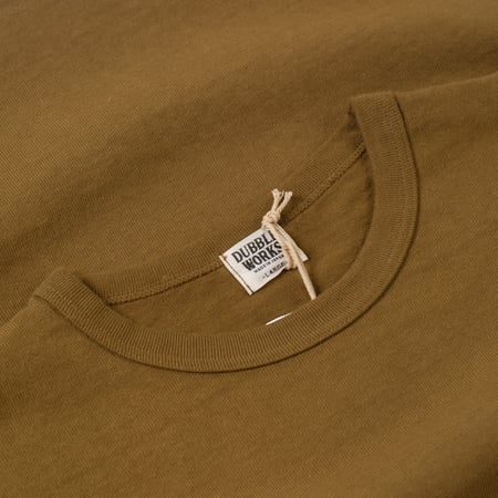 image colflaneurs DUBBLE WORKS Heavyweight Short Sleeve Tee Khaki