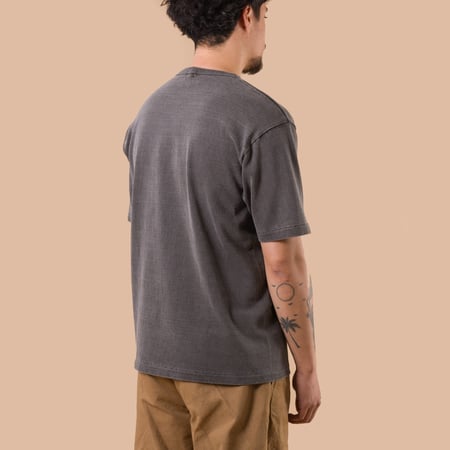 Image-porté Flâneurs_DUBBLE WORKS Heavyweight Short Sleeve Tee Pigment Dye Sumikuro_ dos