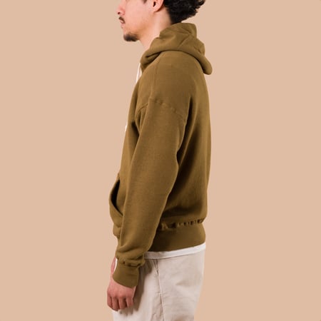 image de profil flaneurs DUBBLE WORKS  Loopwheel zip-up Sweat Hoodie Khaki