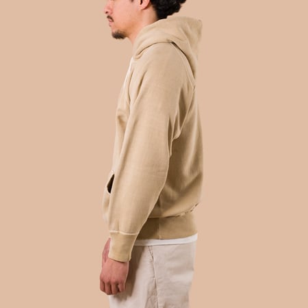 image de profil flaneurs DUBBLE WORKS  Loopwheel Sweat Hoodie pigment dye dark beige