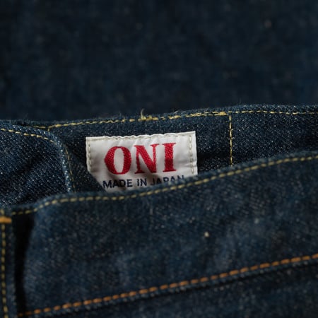 images détails tag flaneurs pour ONI DENIM  Ishikawadai 15oz  (12)