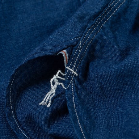 Plain Indigo Chambray Work Shirt