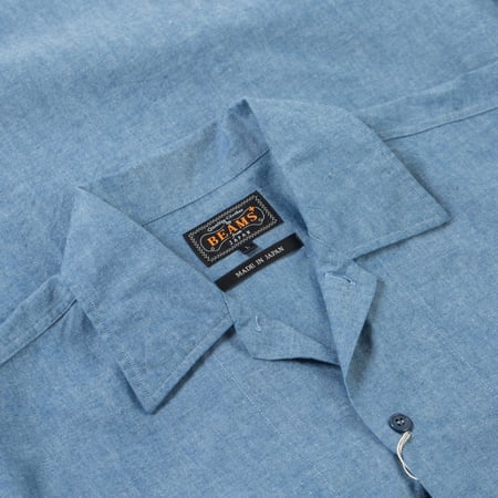 image col flaneurs chemise chambray col cubin Beams Plus Japan (2)
