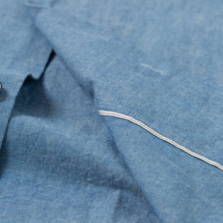 image selvedge ID flaneurs chemise chambray col cubin Beams Plus Japan (3)