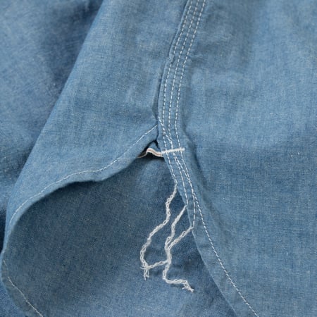 image détail runoff flaneurs chemise workshirt chambray Beams Plus Japan (3)