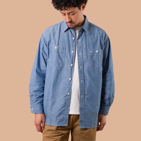 Sax Chambray Work Shirt