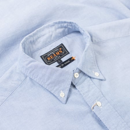 image col de dos flaneurs chemise oxford bleu ciel Beams Plus Japan