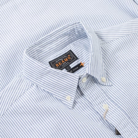 image col flaneurs chemise oxford candy stripe blue Beams Plus Japan (3)