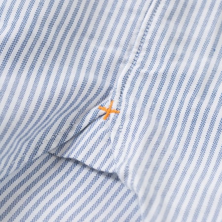 image hirondelle flaneurs chemise oxford candy stripe blue Beams Plus Japan (1)