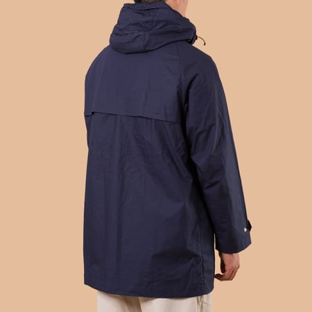 flaneurs MANIFATTURA CECCARELLI  All Weather Coat navy de dos