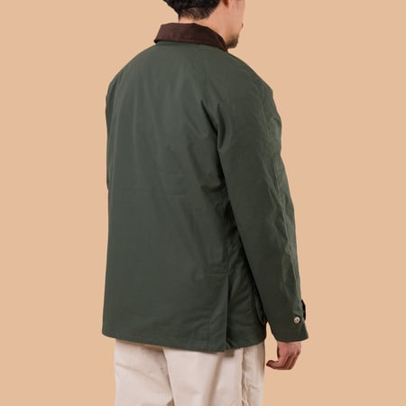 Image-Flâneurs_MANIFATTURA CECCARELLI / Rain Caban Dark Green de dos