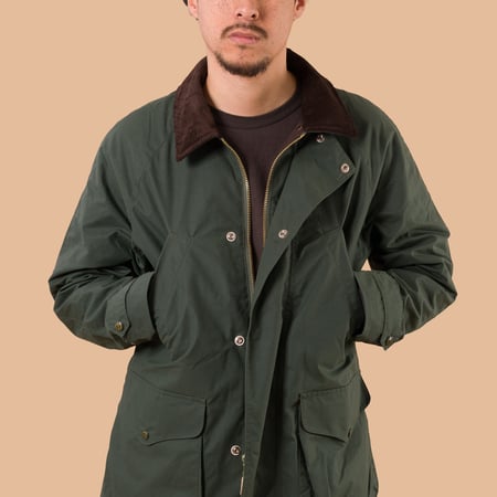 Image-Flâneurs_MANIFATTURA CECCARELLI / Rain Caban Dark Green de face 2