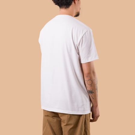 flâneurs  teeshirt henley basic BEAMS PLUS 2 Pack Henley Tee White de dos