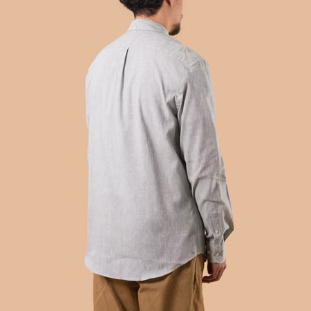 Image-Flâneurs_PORTUGUESE FLANNEL / Granular Shirt Green de dos