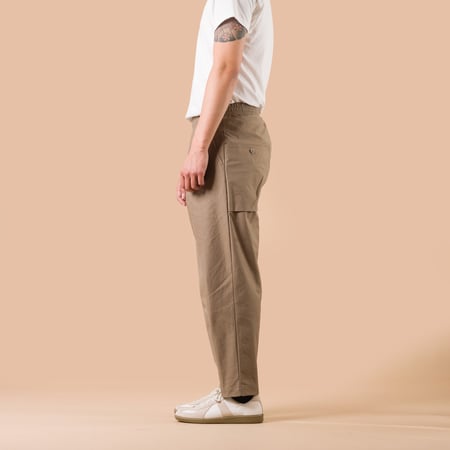 Back Nep Umps Pants Sepia