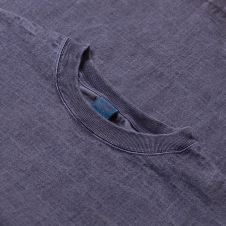 Image-Flâneurs_GOOD ON / L/S Heavy Crew Tee p-navy détail col