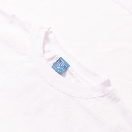Image-Flâneurs_GOOD ON / L/S Heavy Crew Tee White détail col