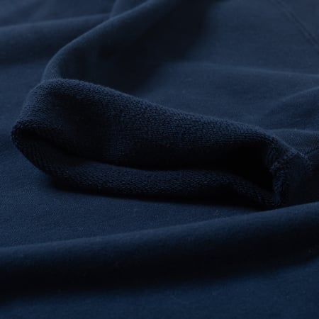 détail manche BEAMS PLUS  Sweat Short Sleeve Cut-Off Navy (1)