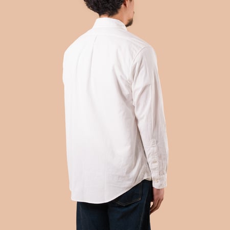 F3502 Oxford B.D. Shirt White
