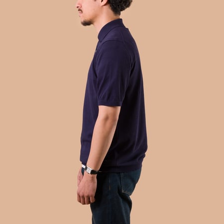 Ice Cotton Poloneck Navy