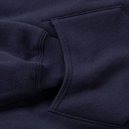 image poche  flaneurs xx development sweat capuche épais double layer navy (1)
