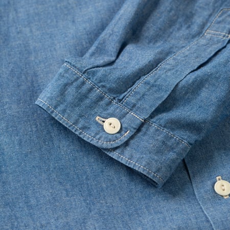 détail manche flaneurs chemise chambray Seuvas (3)