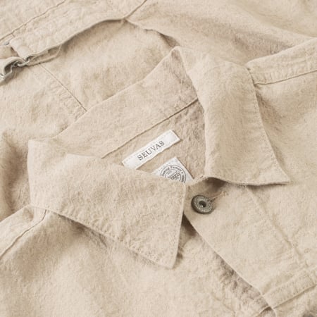 col flaneurs veste Seuvas trucker jacket natural (2)