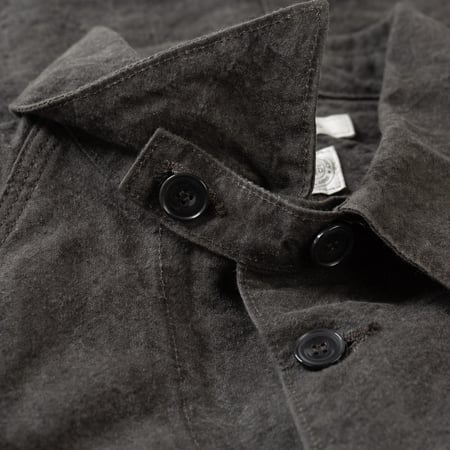 flaneurs seuvas col veste Washi Raglan Coverall Jacket Dark Charcoal (3)