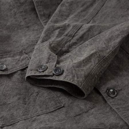 flaneurs seuvas manche veste Washi Raglan Coverall Jacket Dark Charcoal (4)