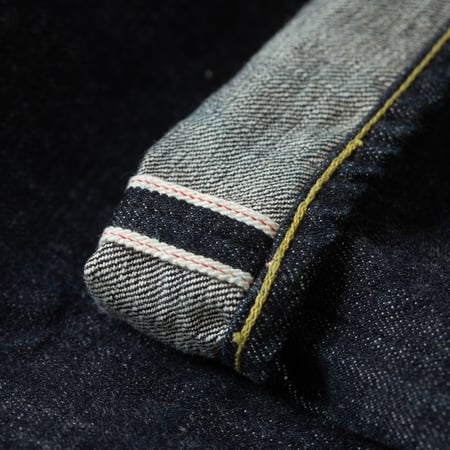 détail selvedge ID flâneurs jeans FOB Factory F143 14oz Classic Straight Selvedge Denim (5)