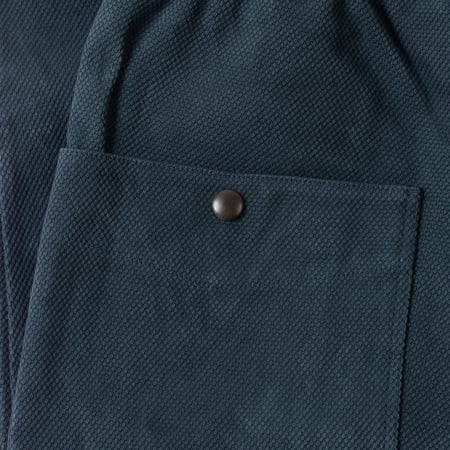 détail poche pression flaneurs JACKMAN Sashiko Umps Pants Iron Navy (4)