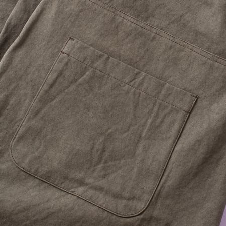 Canvas Trousers Dark Moss Gray