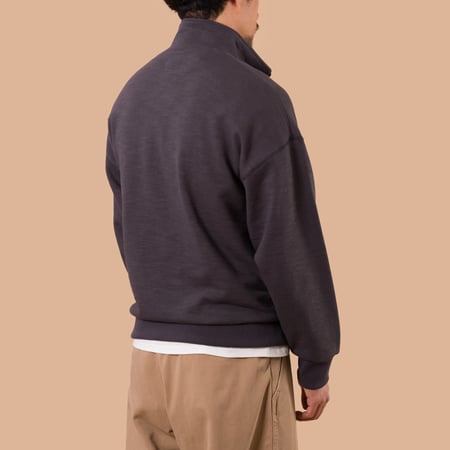 GG Sweat Half-Zip Ink Black