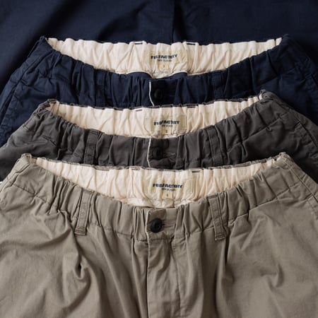 détail elastic waist flâneurs pantalon FOB Factory F0549 Stretch Twill Easy Pants