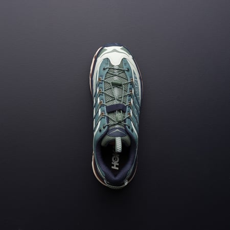 image flâneurs HOKA / Mafate Three 2 Wordmark Fern/Varsity Navy détail 4