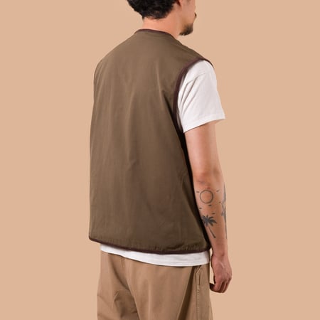 image flâneurs FRIZMWORKS / Heritage Hunting Vest olive de de dos