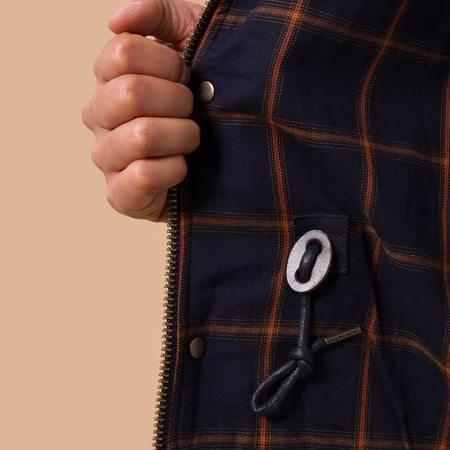 image flâneurs FRIZMWORKS / Royal Hunting Jacket Navy détail int 2