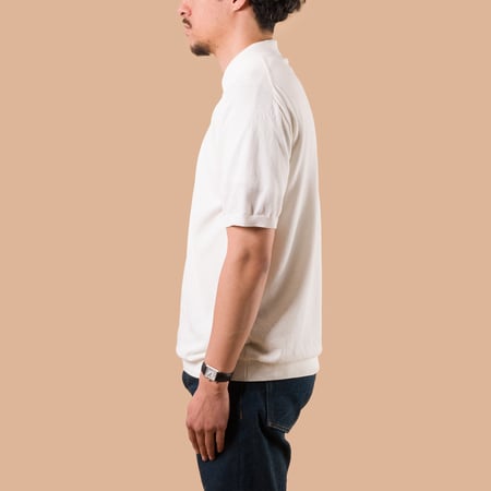 Ice Cotton Poloneck Off White