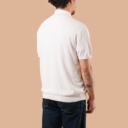 Ice Cotton Poloneck Off White