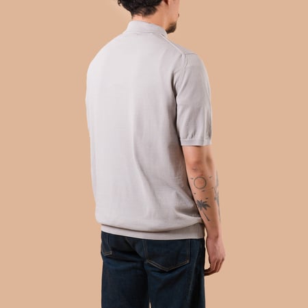 Ice Cotton Poloneck Light Gray