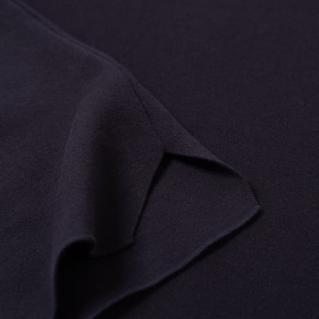 detail bas flaneurs BATONER 32G Smooth Knit Short Sleeve Polo Navy (1)