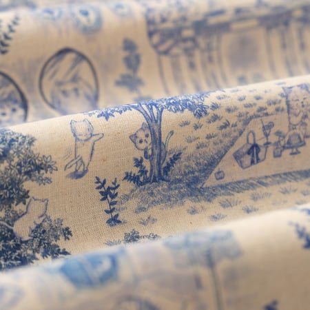 détail chat bouton flaneurs chemise NAKED & FAMOUS Aloha Shirt Linen cats (5)