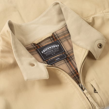 col flaneurs veste FRIZMWORKS Harrington M65 Jacket Beige (4)