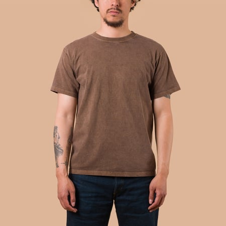 Short Sleeve Crew T-Shirt P-Brown
