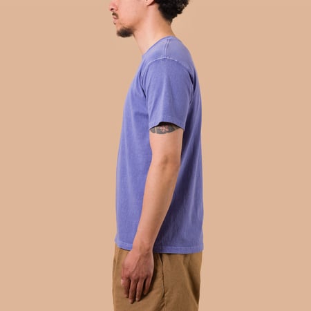 Short Sleeve Crew T-Shirt in Light Purple